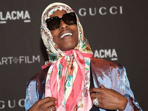 asap rocky gucci headscarf